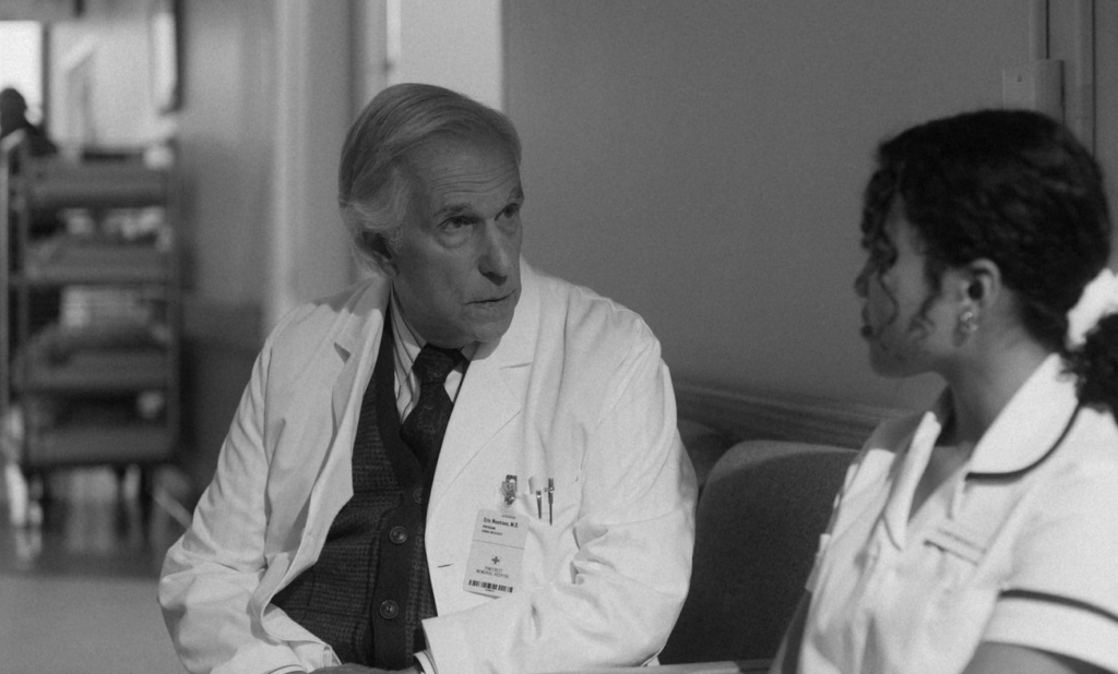 Henry Winkler and Mia Isaac in American Horror Stories. 