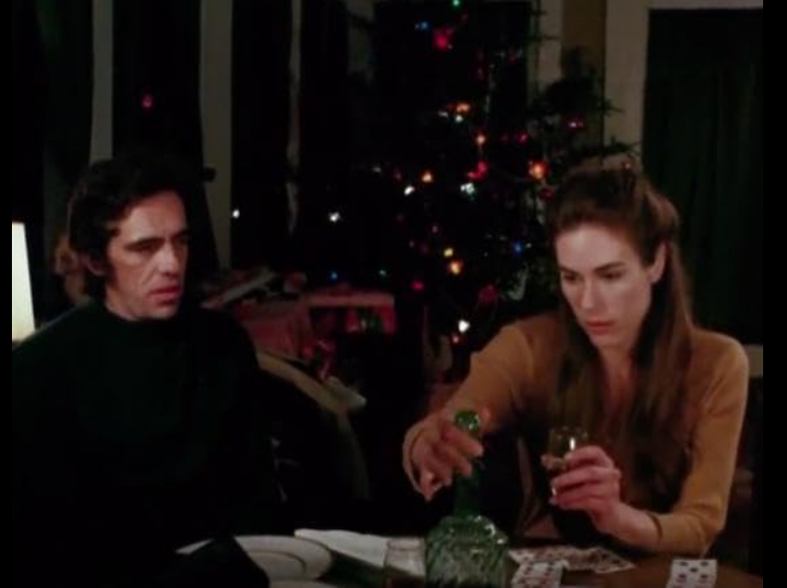 Mary Woronov and James Patterson in Silent Night, Bloody Night.