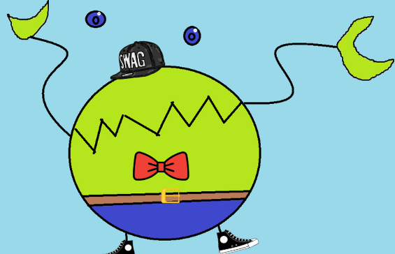 monster that's super cool with a SWAG hat, because they got that rizz