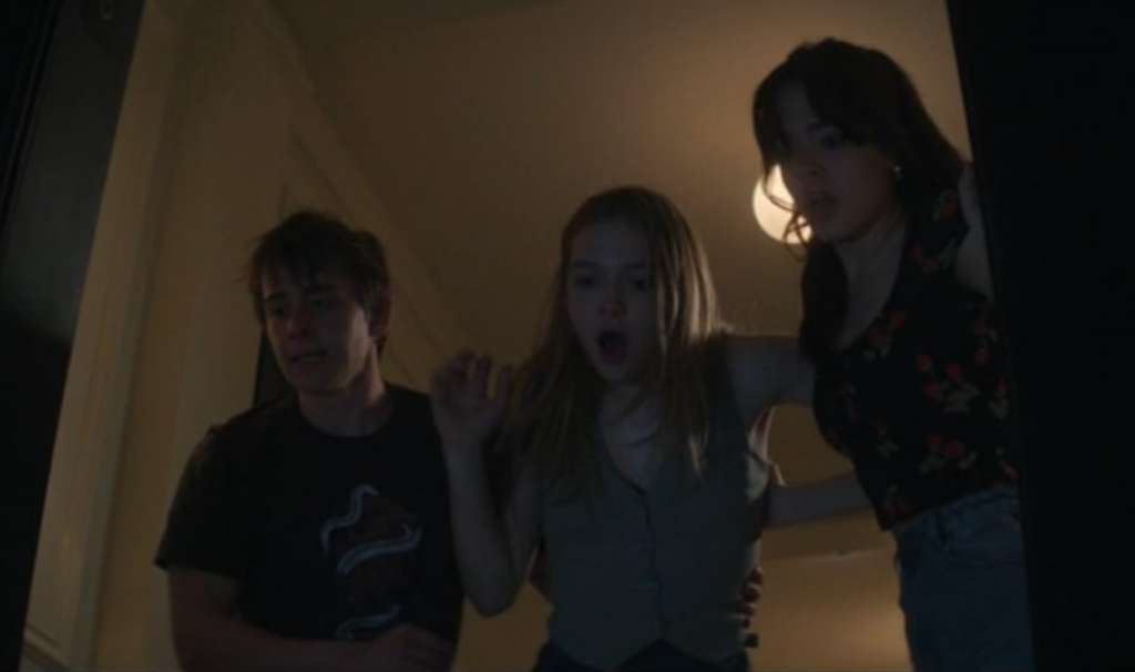 Sam McCarthy, Galilea La Salvia and Jayden Bartels in Goosebumps, Monster Blood.